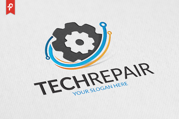 Tech Repair Logo | Illustrator Templates ~ Creative Market