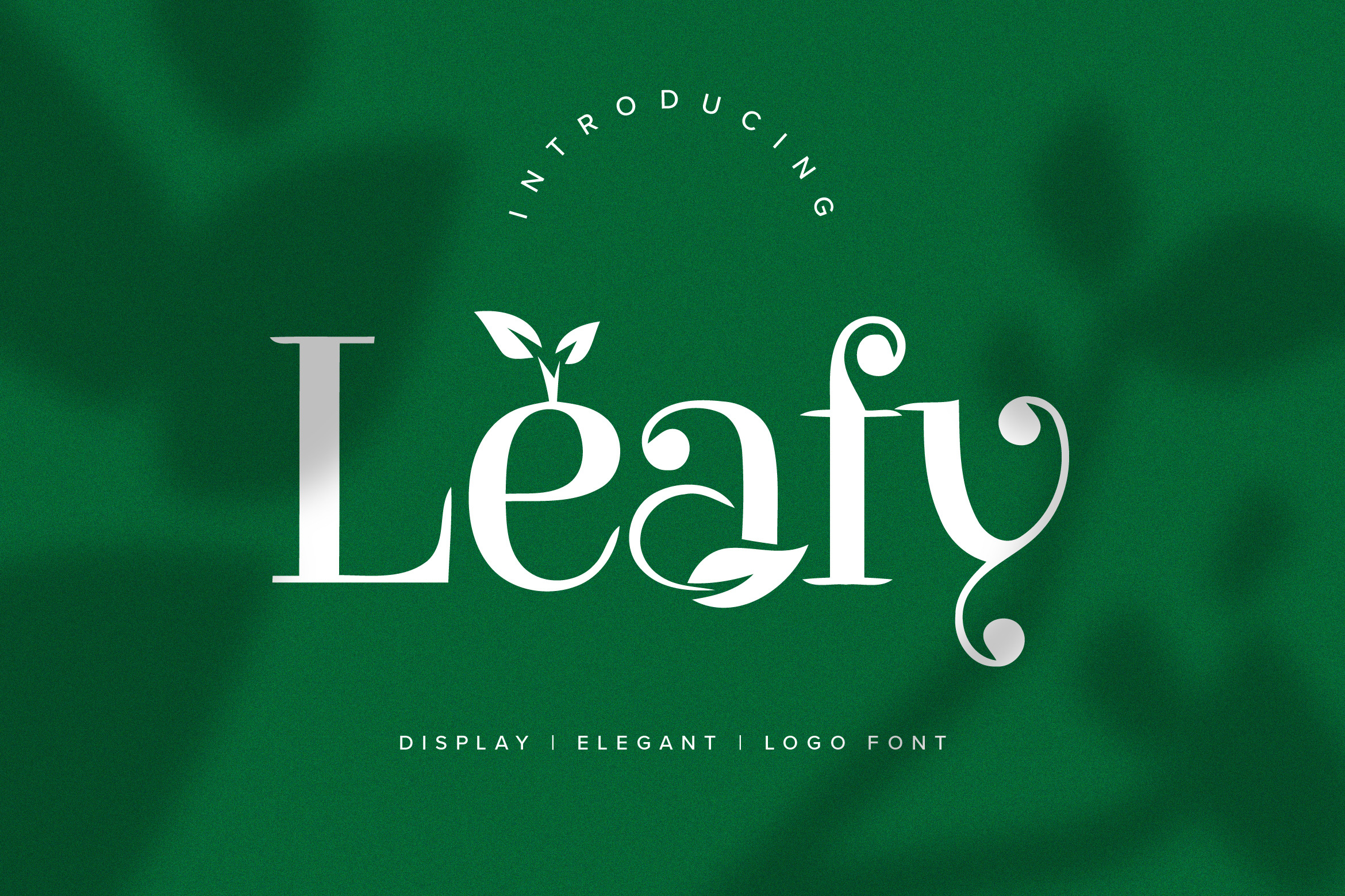 Leafy Logo Font | Fonts ~ Creative Market