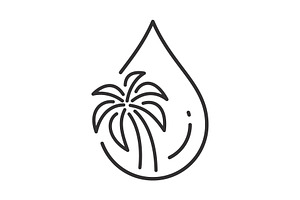 Palm Oil Free Icon Pre Designed Illustrator Graphics Creative Market