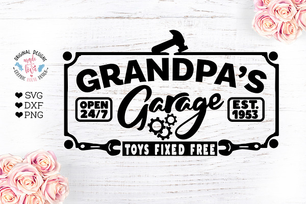 Download Dad S Garage Est Pre Designed Photoshop Graphics Creative Market