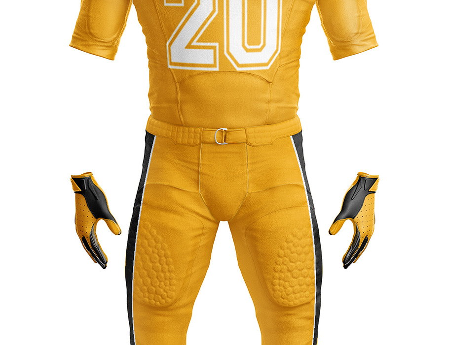 American Football Uniform 3D Model