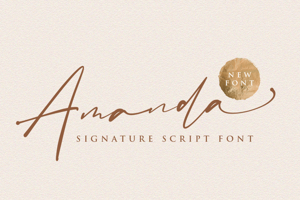 SALE ! Amanda Signature Font | Script Fonts ~ Creative Market