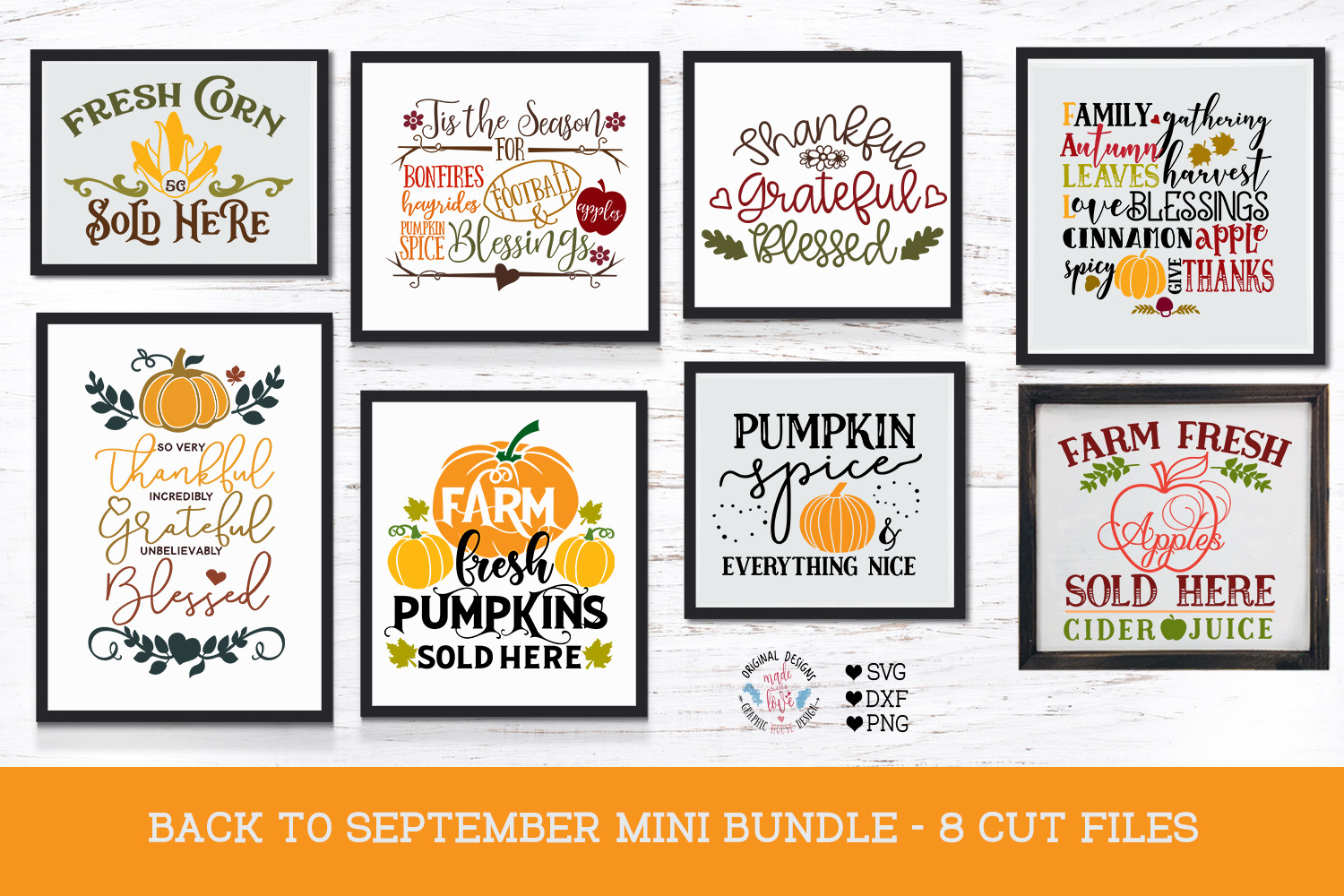 Download Back To September Fall Cut Files Pre Designed Photoshop Graphics Creative Market PSD Mockup Templates