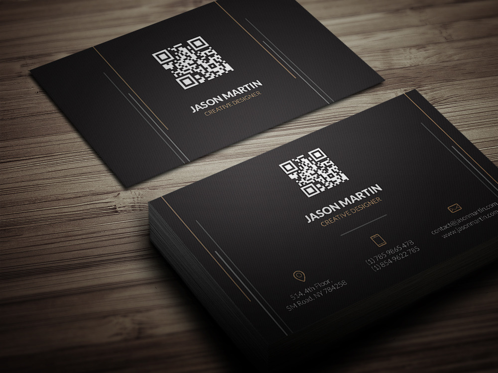 Creative Dark Business Card Photoshop Templates Creative Market