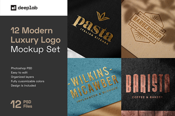 Download Elegant Luxury Logo Mockup Set Creative Photoshop Templates Creative Market Yellowimages Mockups