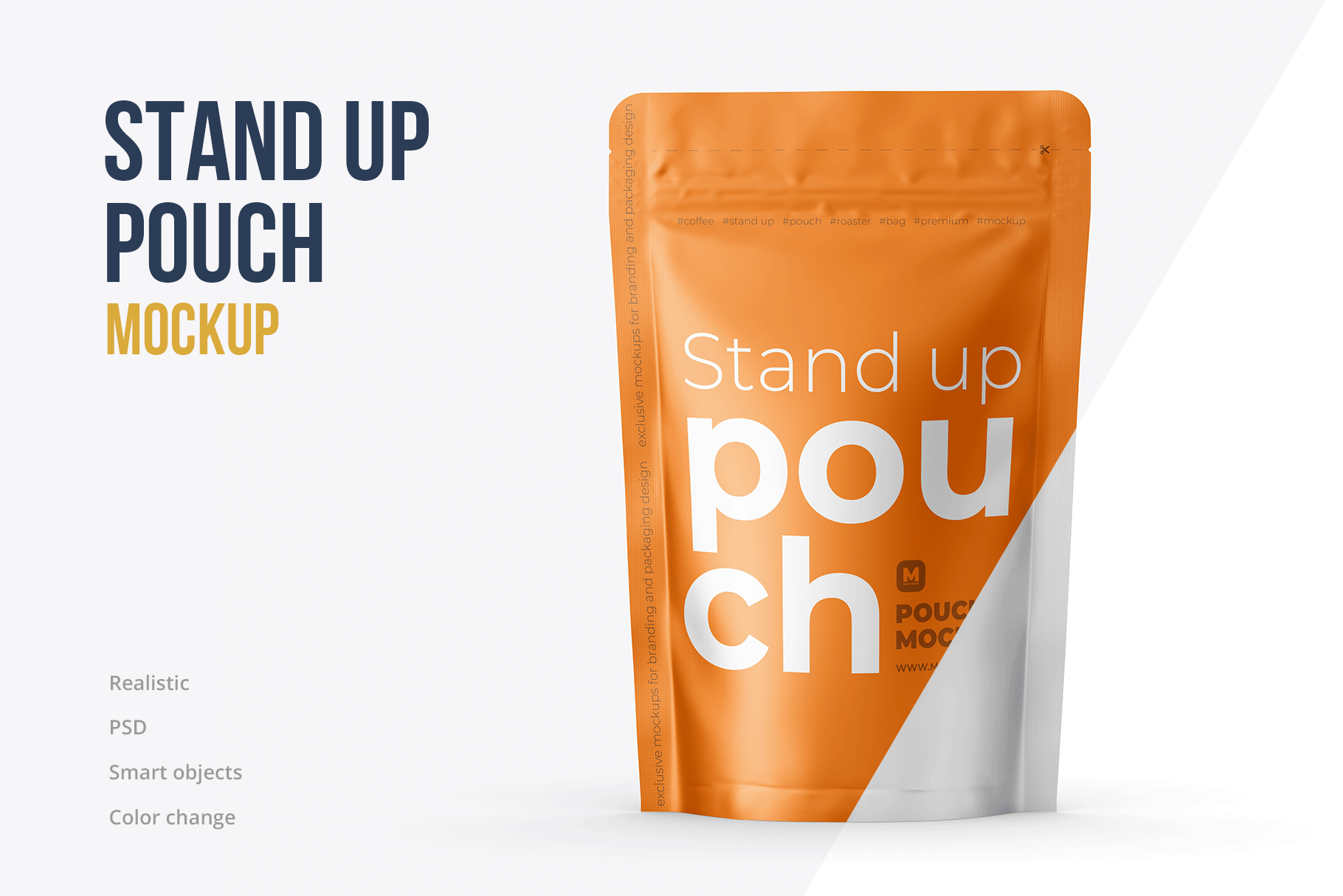 Download Stand Up Pouch Zipper Mockup Front 4K | Creative Market