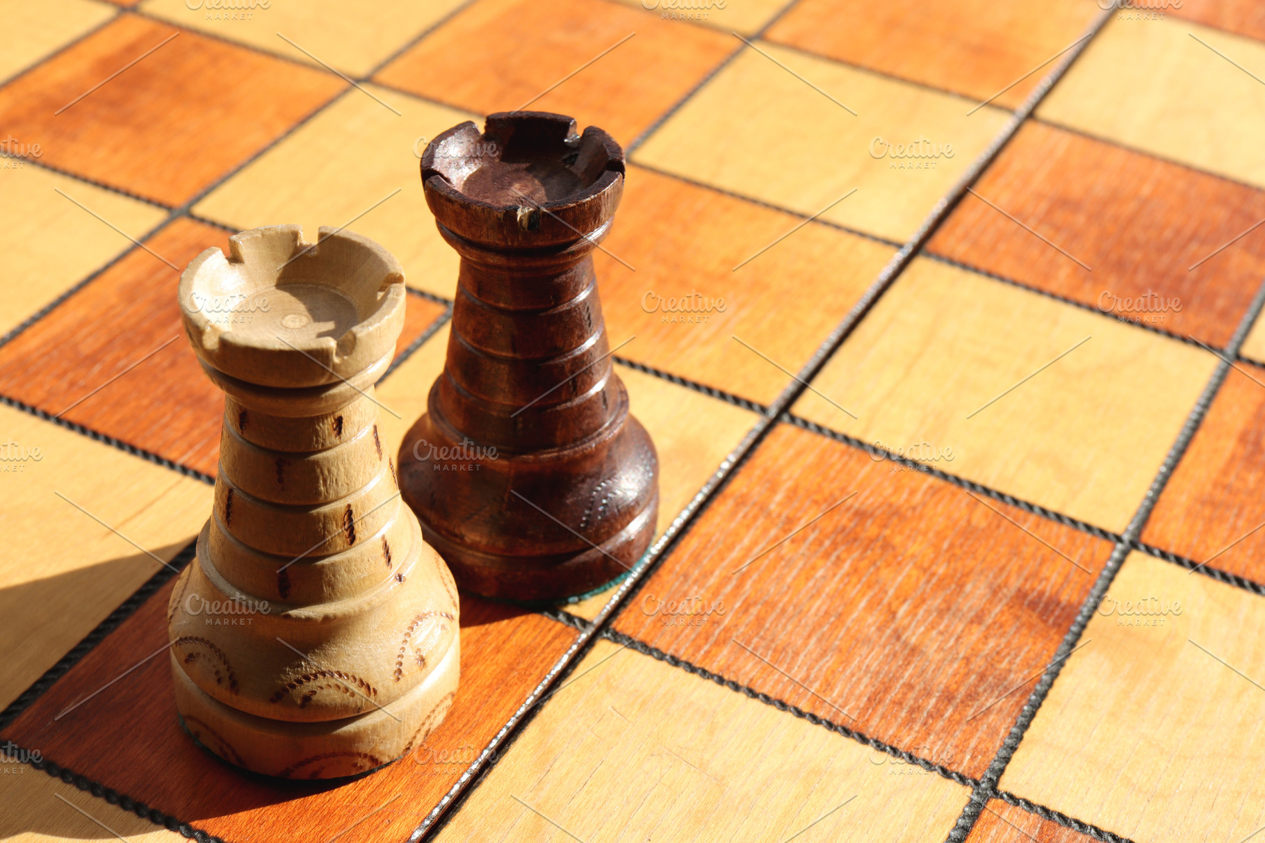 black-and-white-rooks-chess-figures-school-education-stock-photos