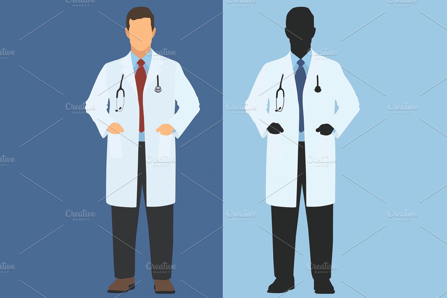 Download Male Doctor Wearing Lab Coat Pre Designed Photoshop Graphics Creative Market