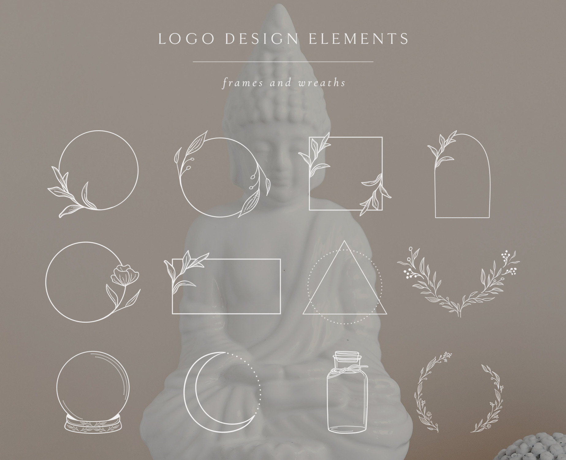 Download White Logo Elements, Frames, Borders | Pre-Designed ...