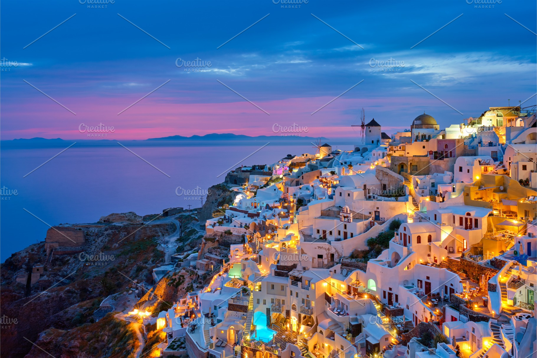 Famous Greek Tourist Destination Oia Featuring Oia Greece And