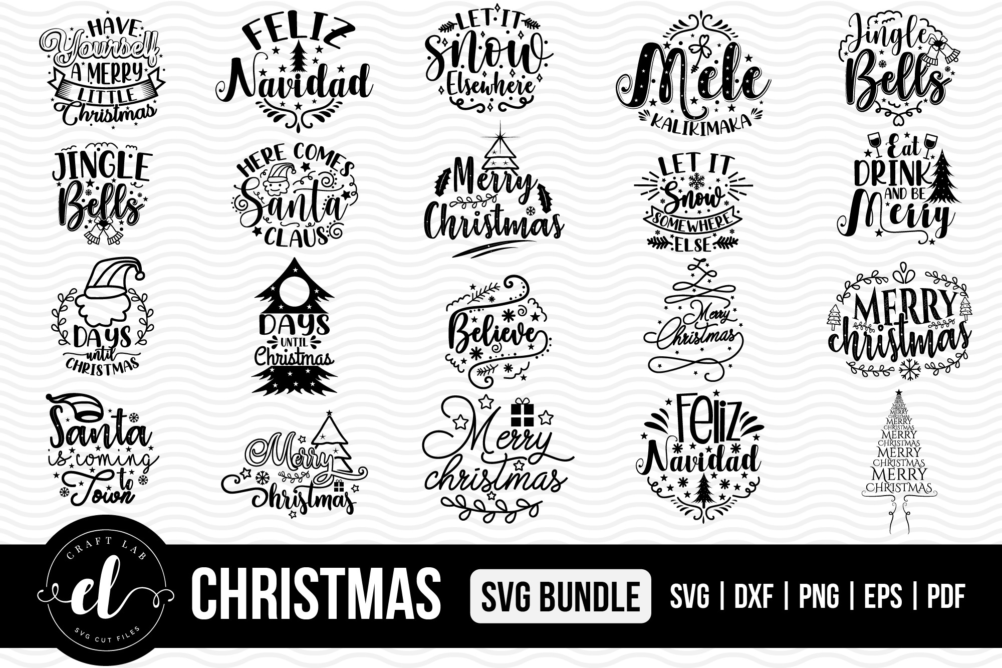 Download Christmas Svg Bundle Pre Designed Illustrator Graphics Creative Market PSD Mockup Templates