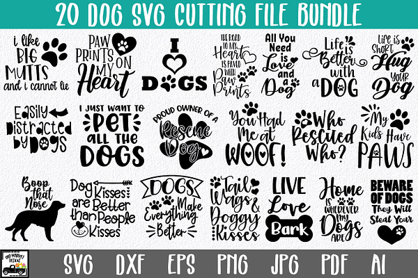 Download Dog Svg Bundle Pre Designed Photoshop Graphics Creative Market PSD Mockup Templates