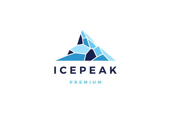 Icepeak Mount Logo Vector Icon Creative Illustrator Templates Creative Market