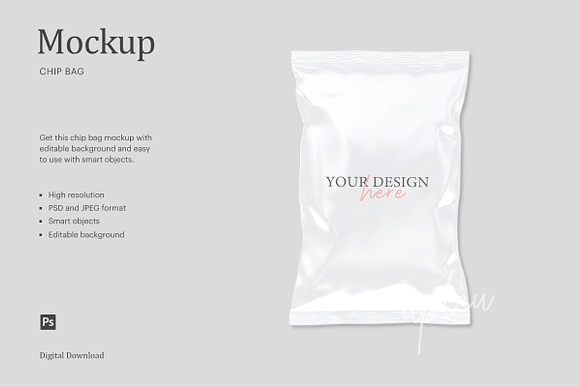 Download Chips Bag Mockup Creative Photoshop Templates Creative Market