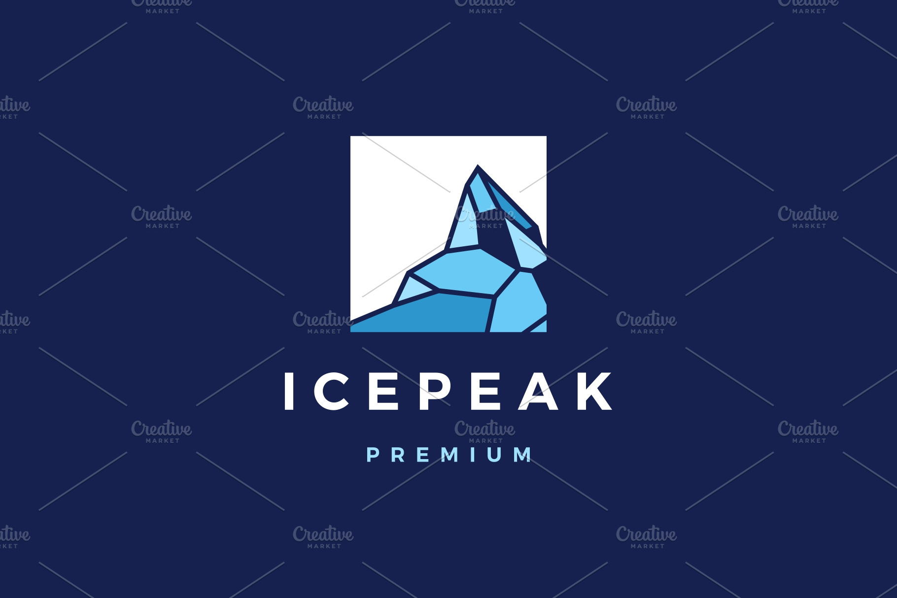 Icepeak Mount Logo Vector Icon Creative Illustrator Templates Creative Market