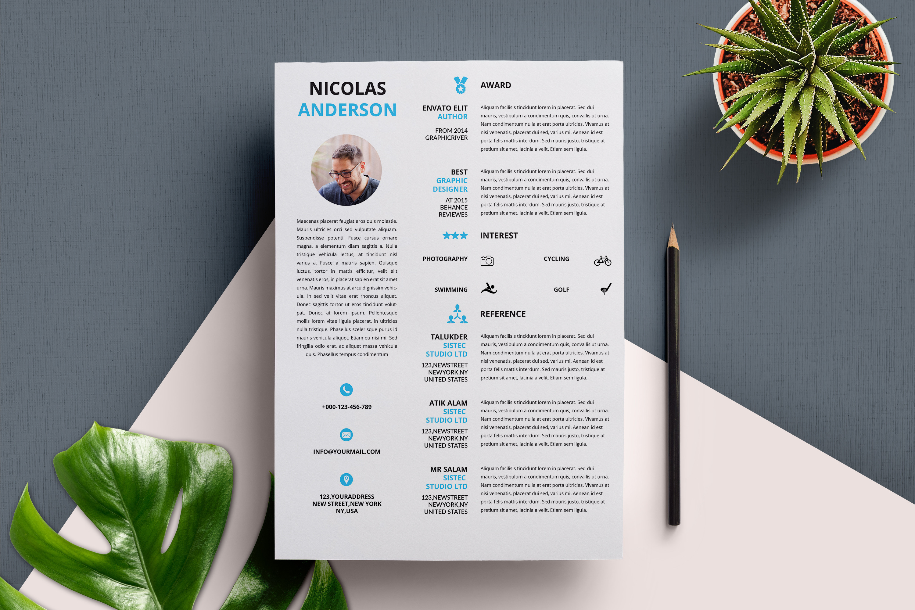 Resume/CV | Resume Templates ~ Creative Market