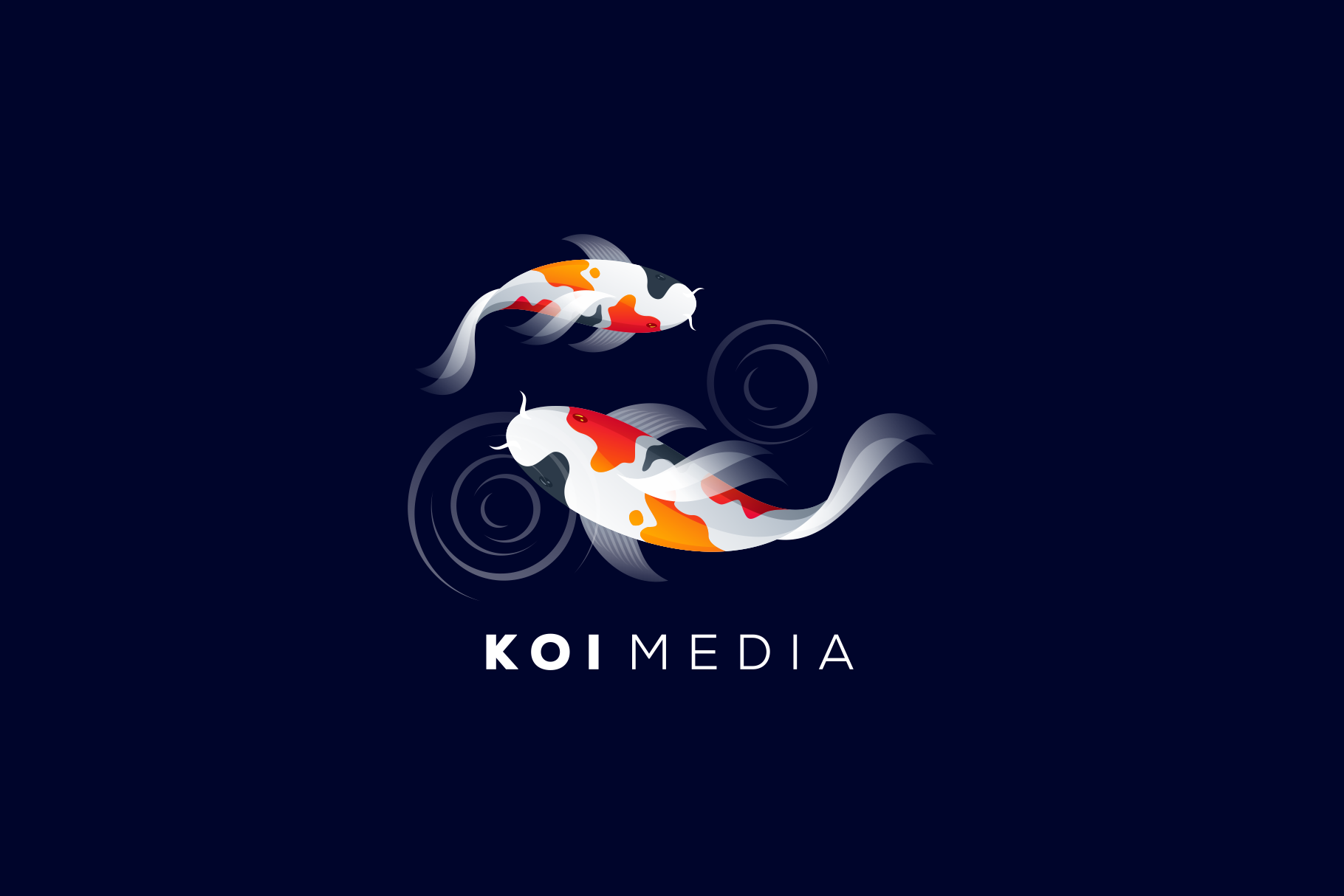 Koi Media Logo Creative Illustrator Templates Creative Market