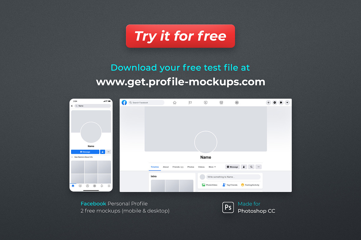 Download TikTok Profile Mockup Template | Creative Photoshop Templates ~ Creative Market