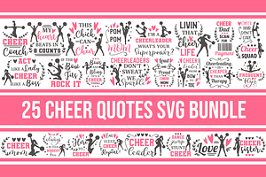 Download Cheer Svg Bundle Cheerleader Vector Pre Designed Photoshop Graphics Creative Market