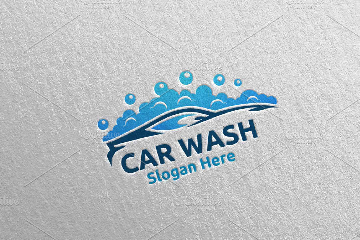 Car Wash Logo, Cleaning Car Logo 17 | Branding & Logo Templates ...