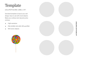 Download 2 75 Swirl Lollipop Label Template Creative Photoshop Templates Creative Market