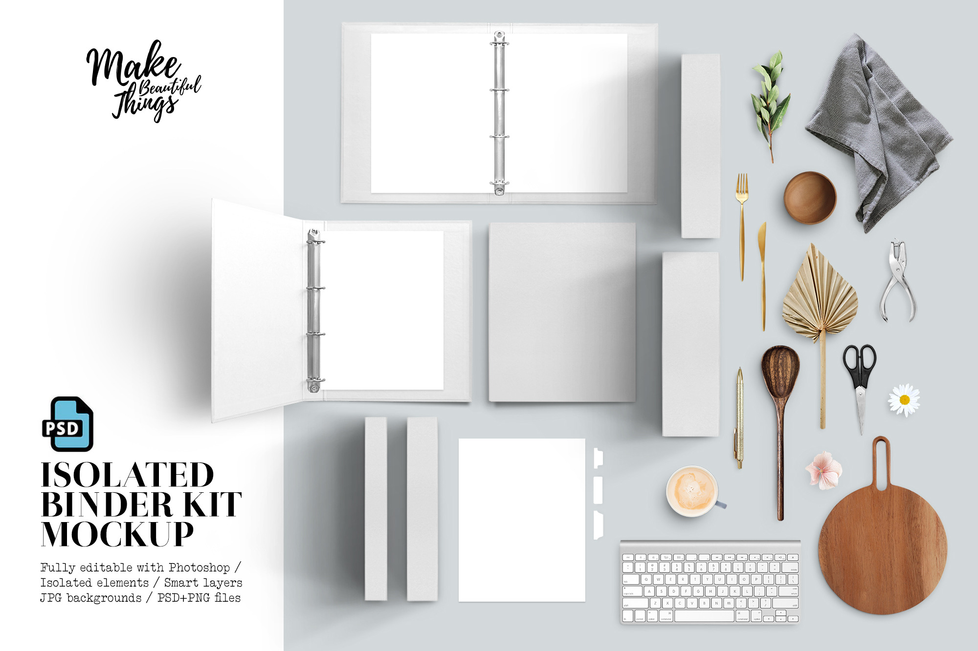 Download Isolated Binder Kit Mockup Creative Photoshop Templates Creative Market