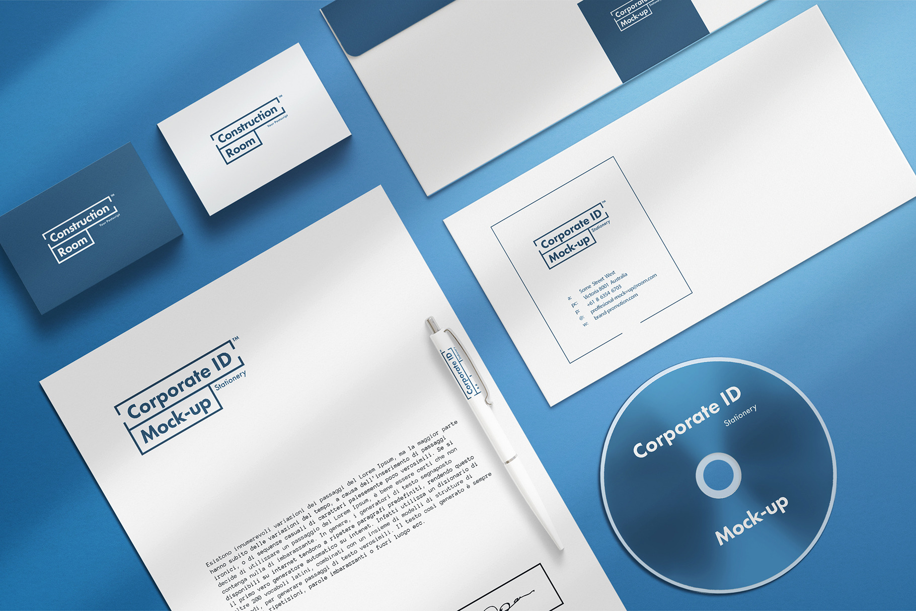 Download Corporate Stationery Mockup Set Creative Photoshop Templates Creative Market