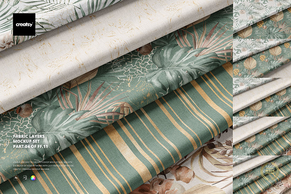 Download Fabric Roll Mockup 11 Ffv 11 Creative Photoshop Templates Creative Market