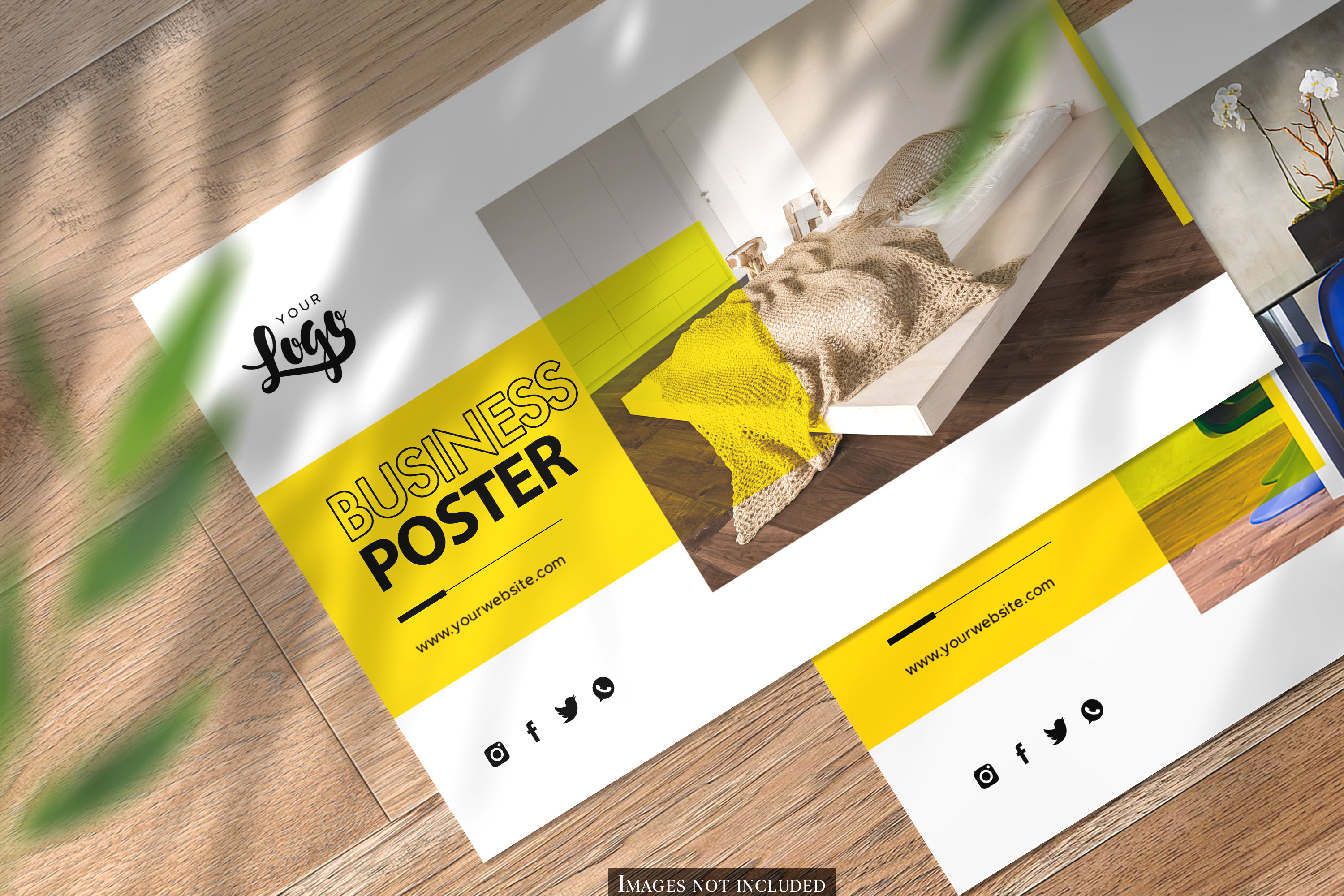 Download Multipurpose Landscape Poster Mockup Creative Photoshop Templates Creative Market