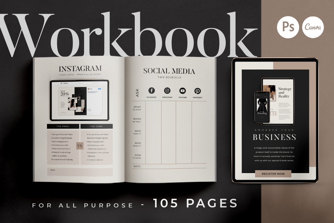 Download Workbook Creator For Coach CANVA PS | Creative Photoshop ...