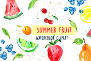 Watercolor Summer Fruit Collection Graphic by Busy May Studio · Creative  Fabrica