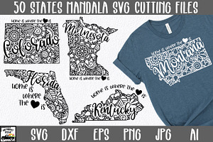 Download 50 States Svg Bundle Date Est Pre Designed Photoshop Graphics Creative Market