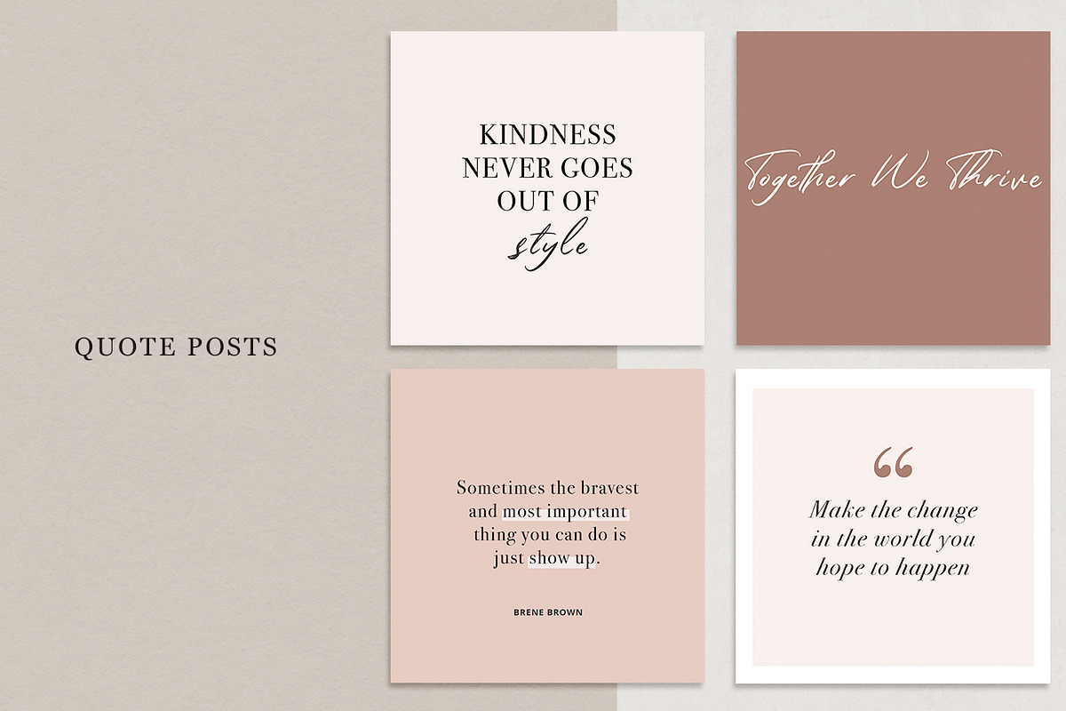 Blush Vibes Instagram CANVA PSD | Creative Photoshop Templates ...