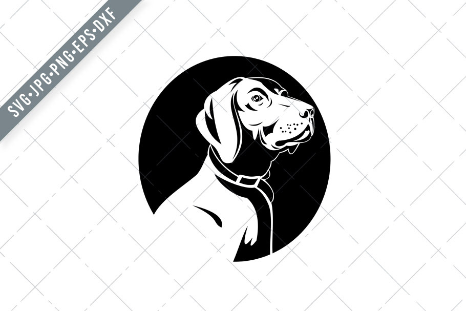 Download Head Of Labrador Retriever Dog Svg Pre Designed Illustrator Graphics Creative Market