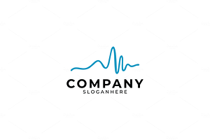 Digital Sound Waves Logo Template | Creative Illustrator Templates