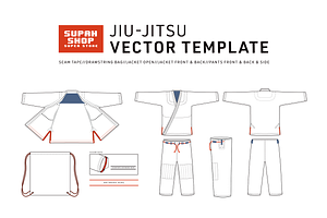 Download Jiu Jitsu Vector Template Creative Illustrator Templates Creative Market