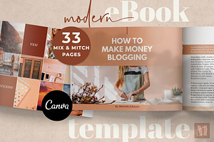 Download Canva Yellow Ebook Template Creative Canva Templates Creative Market PSD Mockup Templates