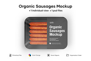 Download Sausage Chub Mockup Set Creative Photoshop Templates Creative Market