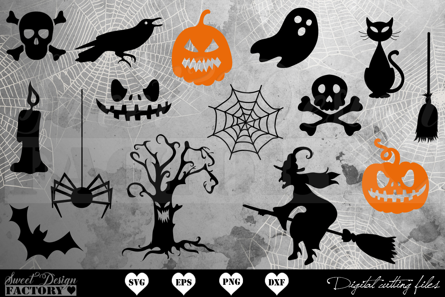 Download Halloween Svg Bundle Pre Designed Photoshop Graphics Creative Market PSD Mockup Templates