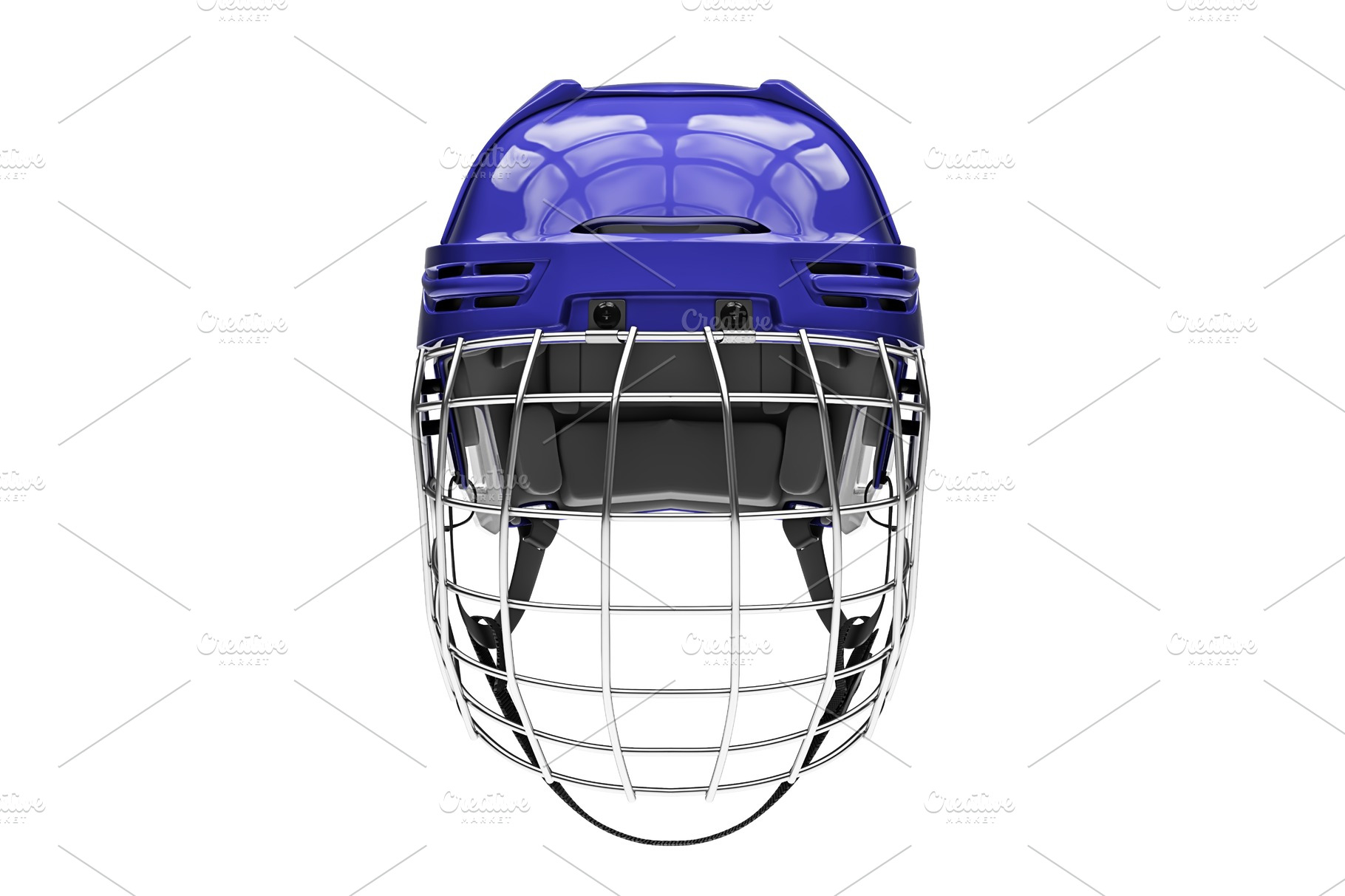 Download Classic Ice Hockey Helmet with Metal | High-Quality 3D ...