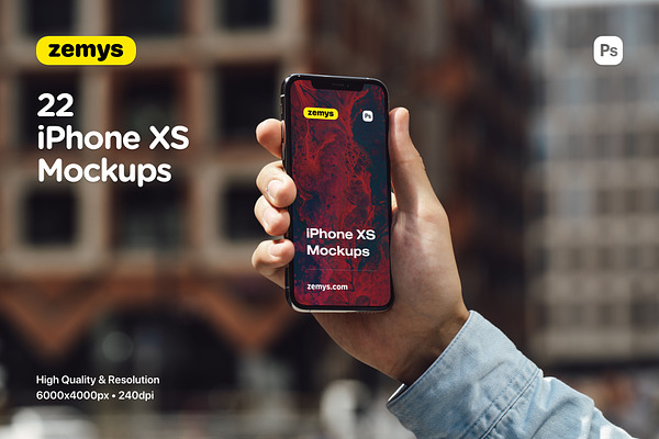 22 iPhone Xs Mockups | Package Design