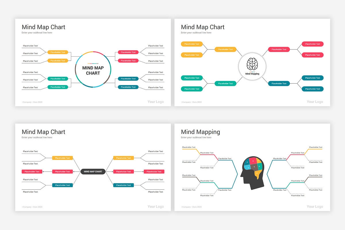 Mind Map Keynote Diagrams Pack | Creative Keynote Templates ~ Creative ...