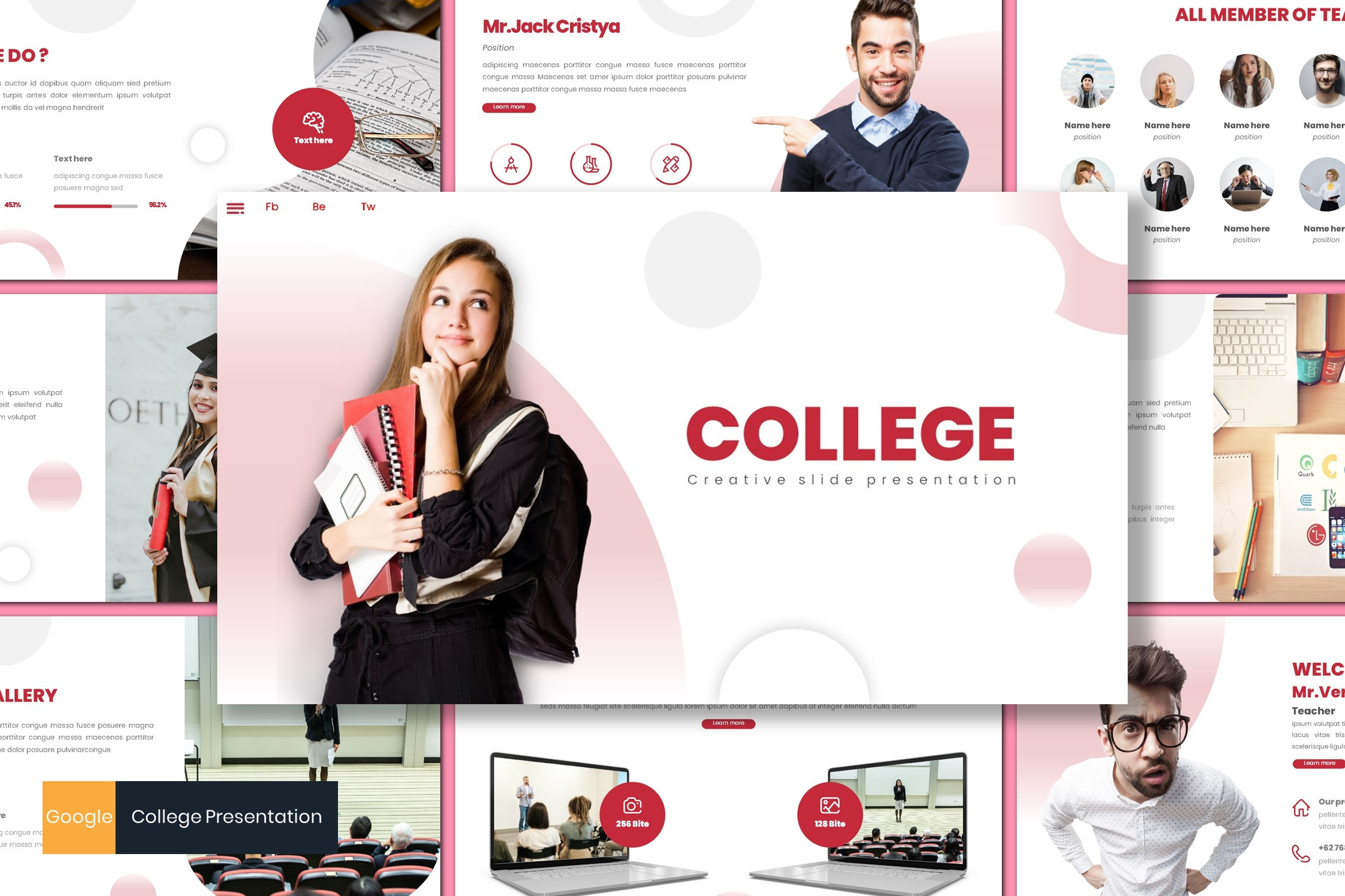 college presentation template google slides