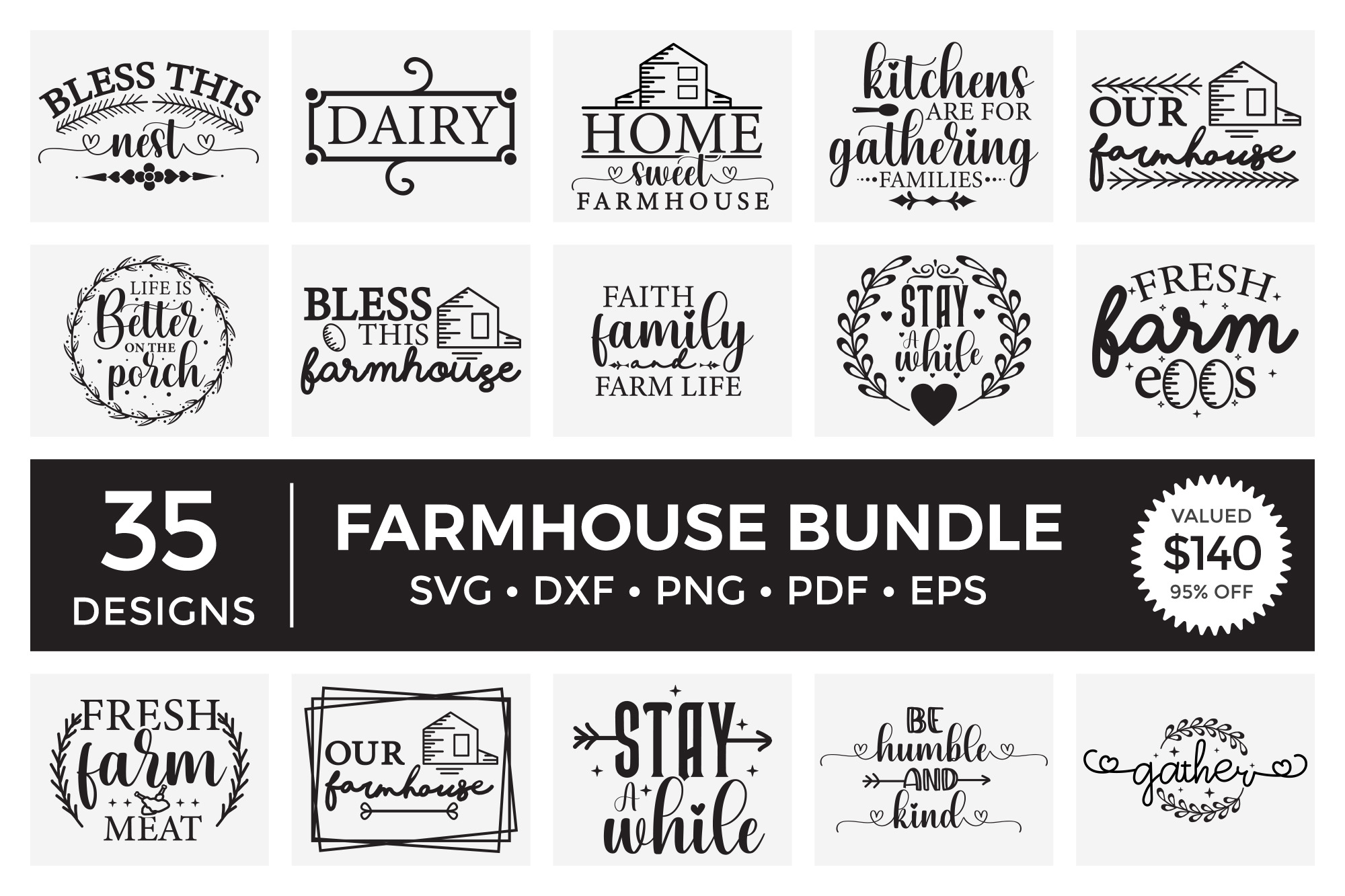 Download Farmhouse Quotes Svg Bundle Pre Designed Illustrator Graphics Creative Market Yellowimages Mockups