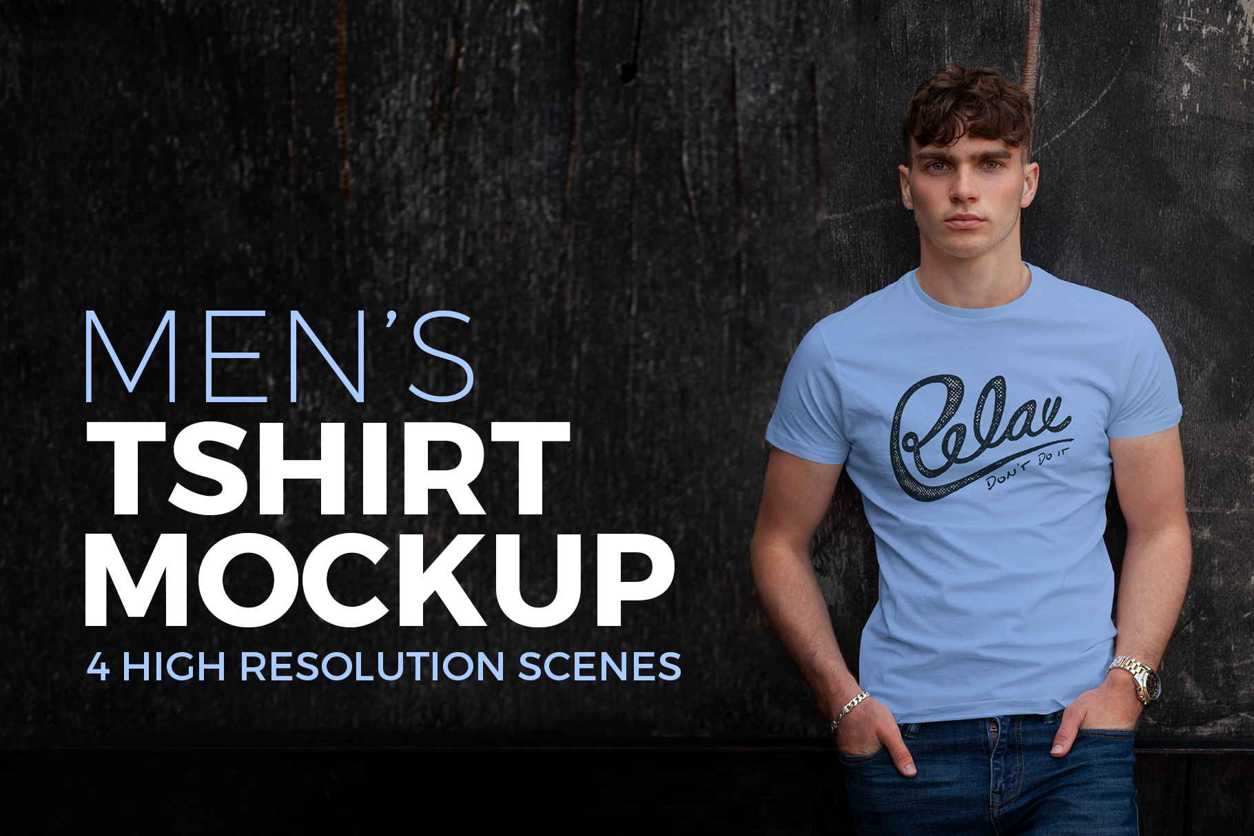 Men S T Shirt Mockup Creative Photoshop Templates Creative Market