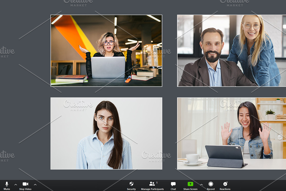 Download Zoom Meeting Mockup Kit | Creative Photoshop Templates ...