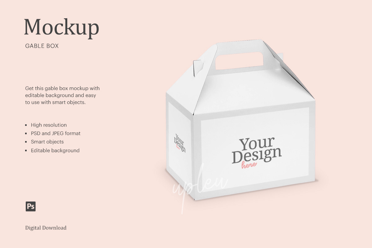 Download Gable Box Mock Up | Creative Photoshop Templates ...