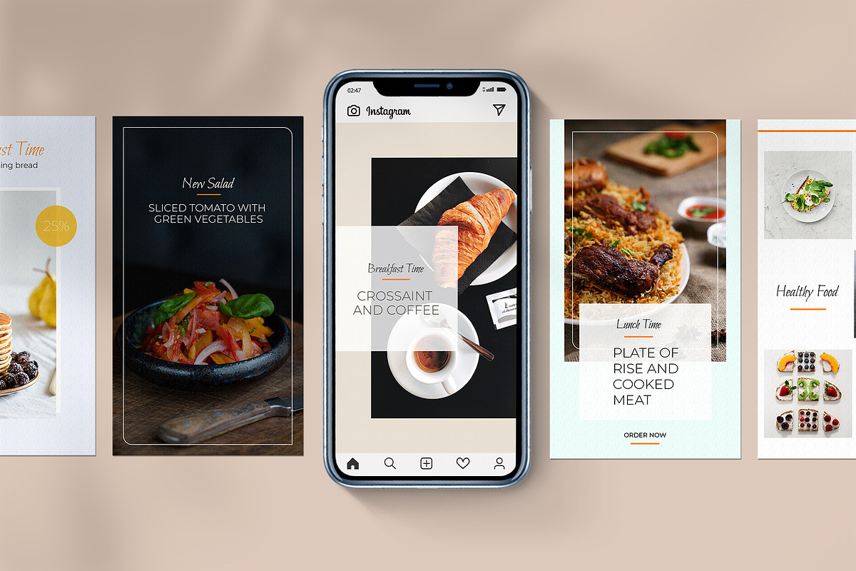 Restaurant Social Media Pack | Creative Photoshop Templates ~ Creative ...