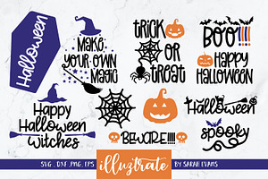 Download Halloween Svg Quotes Bundle Pre Designed Photoshop Graphics Creative Market