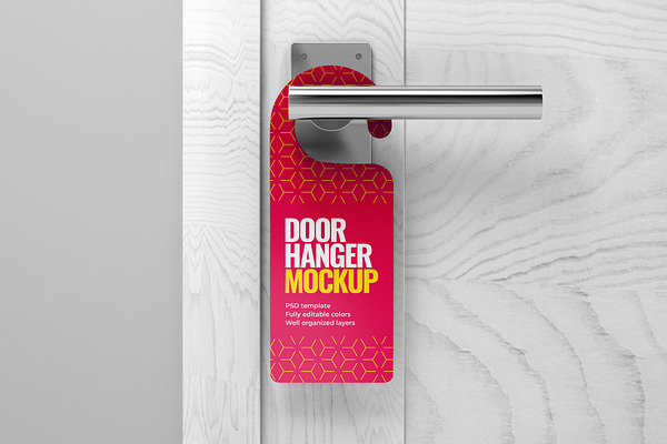 Download Door Hanger Mockup Set | Creative Photoshop Templates ~ Creative Market